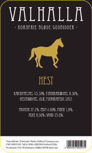 Valhalla Treats m. hest